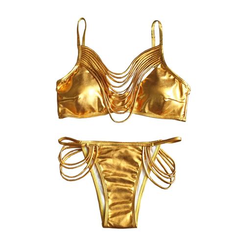 gold bikini porn